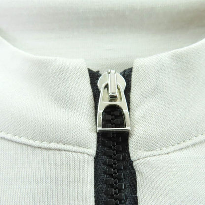 HERMES-fit 100% Wool Gris Carrier With Serie Button Half ZIP Cut And Sew M Made