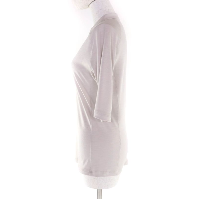 HERMES-fit 100% Wool Gris Carrier With Serie Button Half ZIP Cut And Sew M Made