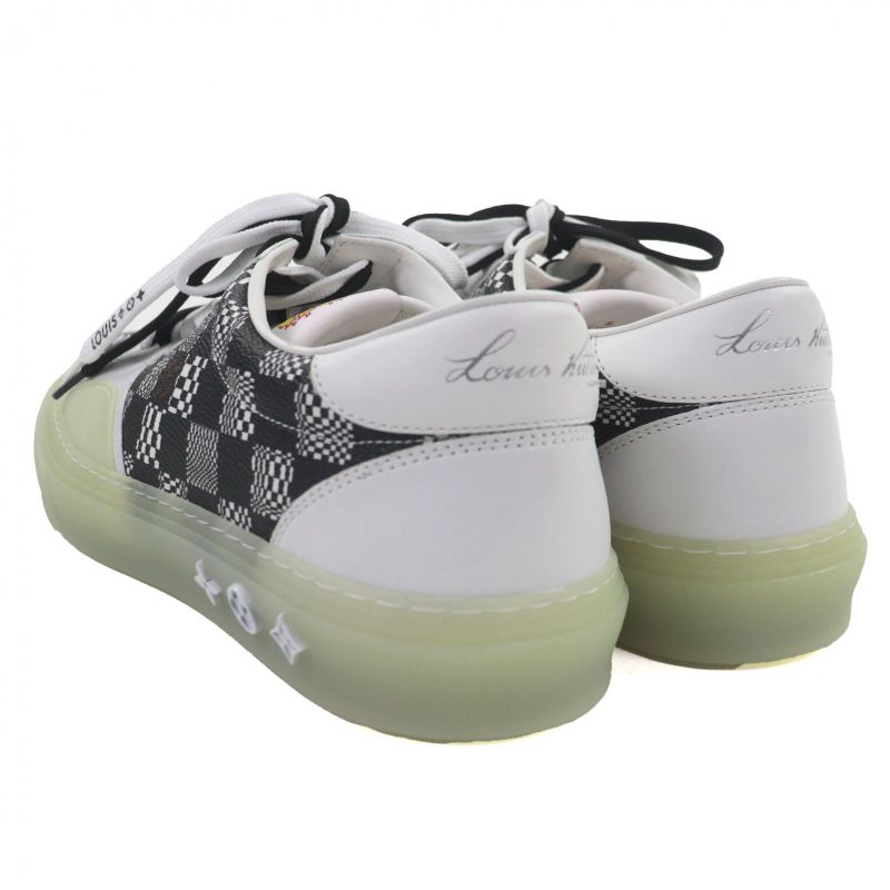 Louis Vuitton LV Oriline Leather Coated Canvas Low Cut Sneakers - White Black