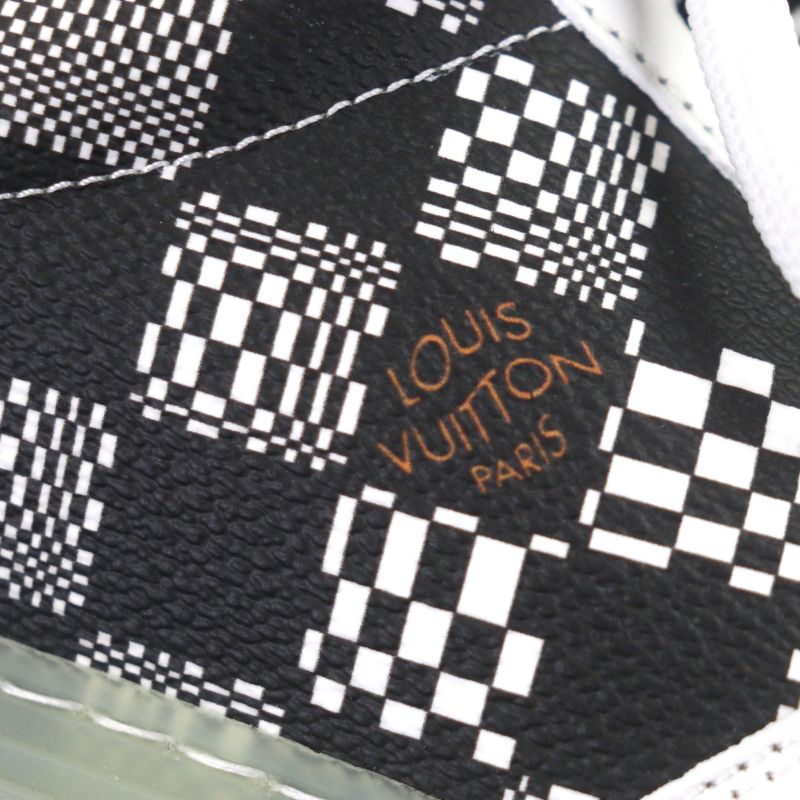 Louis Vuitton LV Oriline Leather Coated Canvas Low Cut Sneakers - White Black