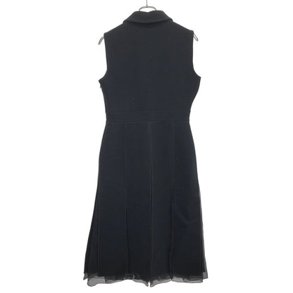 PRADA No-three-boo-ruf Slit Ple-tswan Piece Black 44