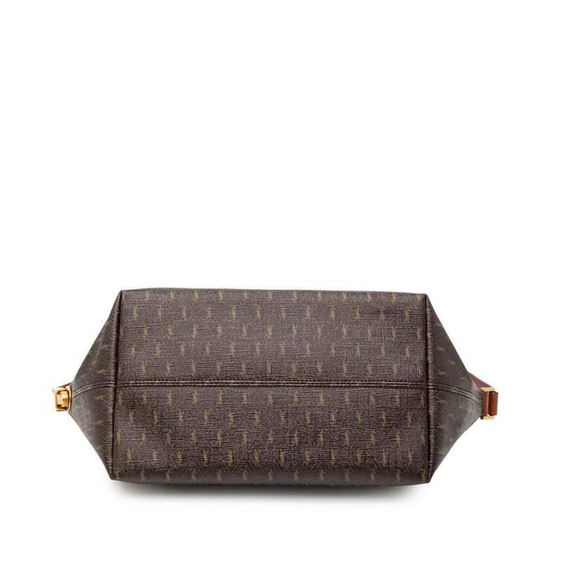 Saint Laurent Monogram Brown PVC Leather Women's Saint Laurent