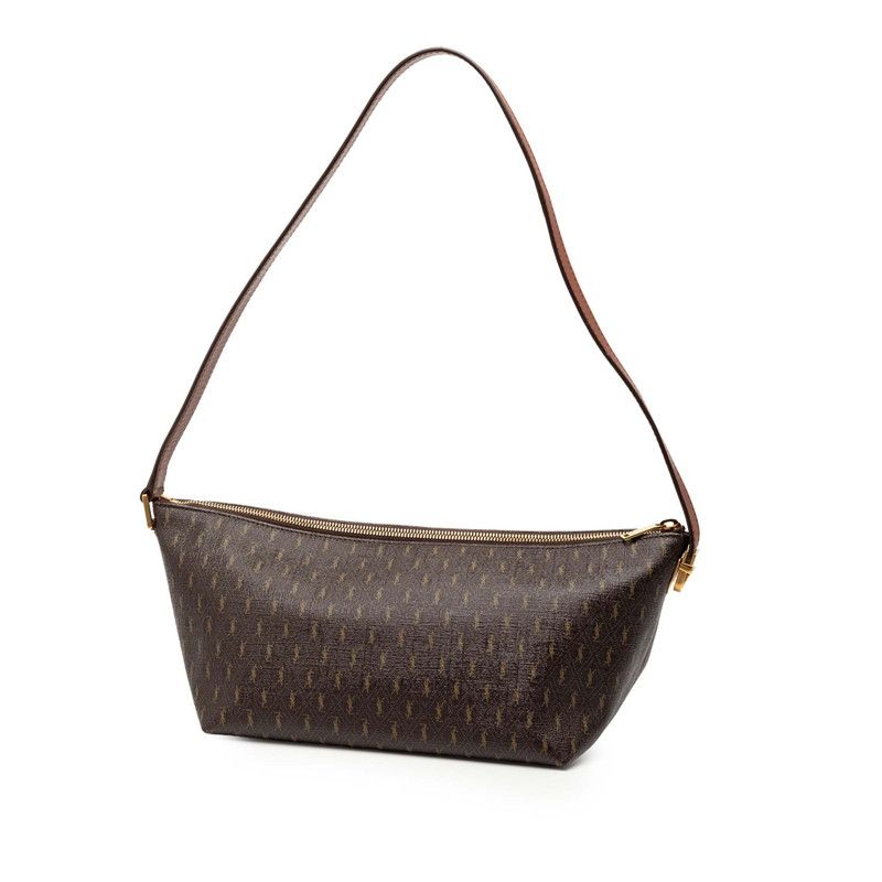 Saint Laurent Monogram Brown PVC Leather Women's Saint Laurent