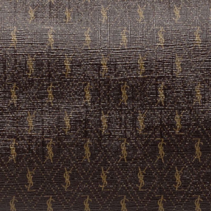 Saint Laurent Monogram Brown PVC Leather Women's Saint Laurent