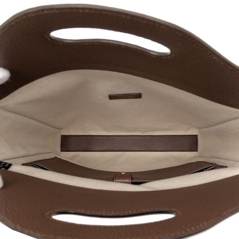 GUCCI GG Supreme Tote Bag Shoulder Bag 2WAY 688497 Beige Brown Red PVC Leather
