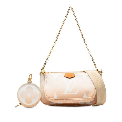 Louis Vuitton Monogram Giant Multi Pochette Accessory M57634 Plume Pink Beige