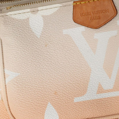 Louis Vuitton Monogram Giant Multi Pochette Accessory M57634 Plume Pink Beige