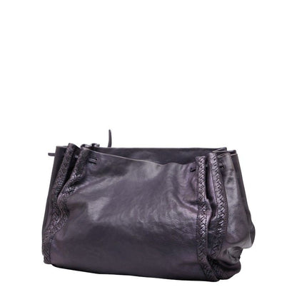 BOTTEGA VENETA Crossbody Shoulder Bag Purple Leather Women's BOTTEGA VENETA
