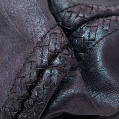 BOTTEGA VENETA Crossbody Shoulder Bag Purple Leather Women's BOTTEGA VENETA