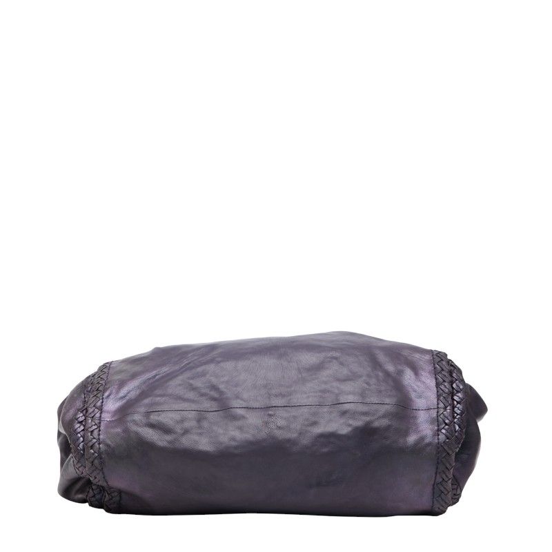 BOTTEGA VENETA Crossbody Shoulder Bag Purple Leather Women's BOTTEGA VENETA