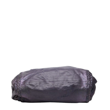 BOTTEGA VENETA Crossbody Shoulder Bag Purple Leather Women's BOTTEGA VENETA
