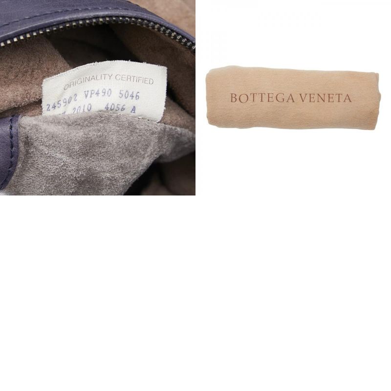 BOTTEGA VENETA Crossbody Shoulder Bag Purple Leather Women's BOTTEGA VENETA