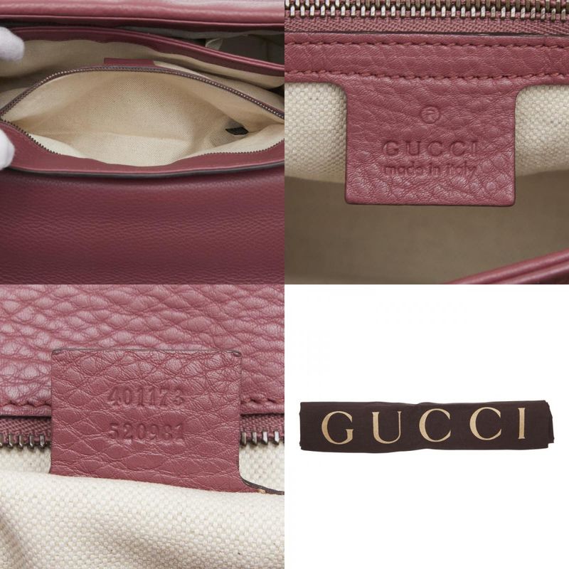 GUCCI Ggmarmont 401173 Pink Leather Women's GUCCI