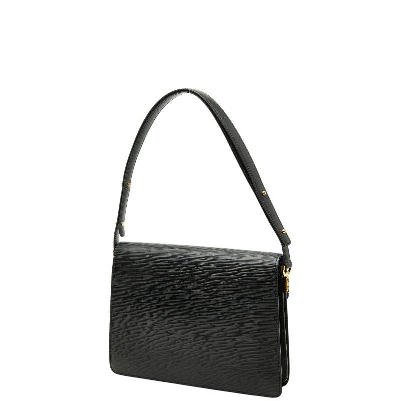 Louis Vuitton Epi Hoche Handbag Shoulder Bag M52445 Black Blue Leather Ladies
