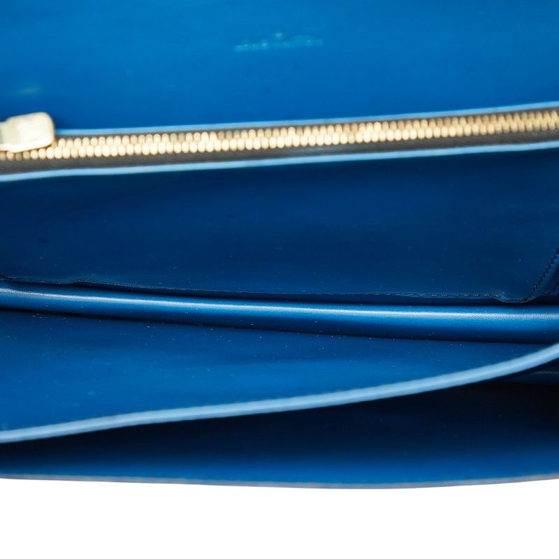 Louis Vuitton Epi Hoche Handbag Shoulder Bag M52445 Black Blue Leather Ladies
