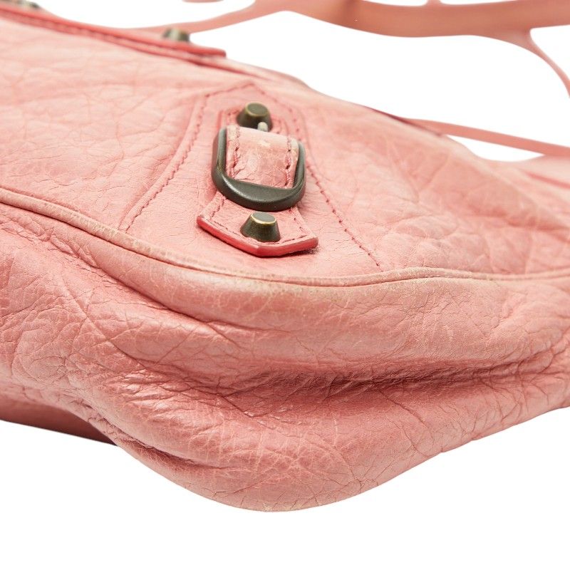 BALENCIAGA Giant Hip Crossbody Shoulder Bag Pink Leather Women's BALENCIAGA