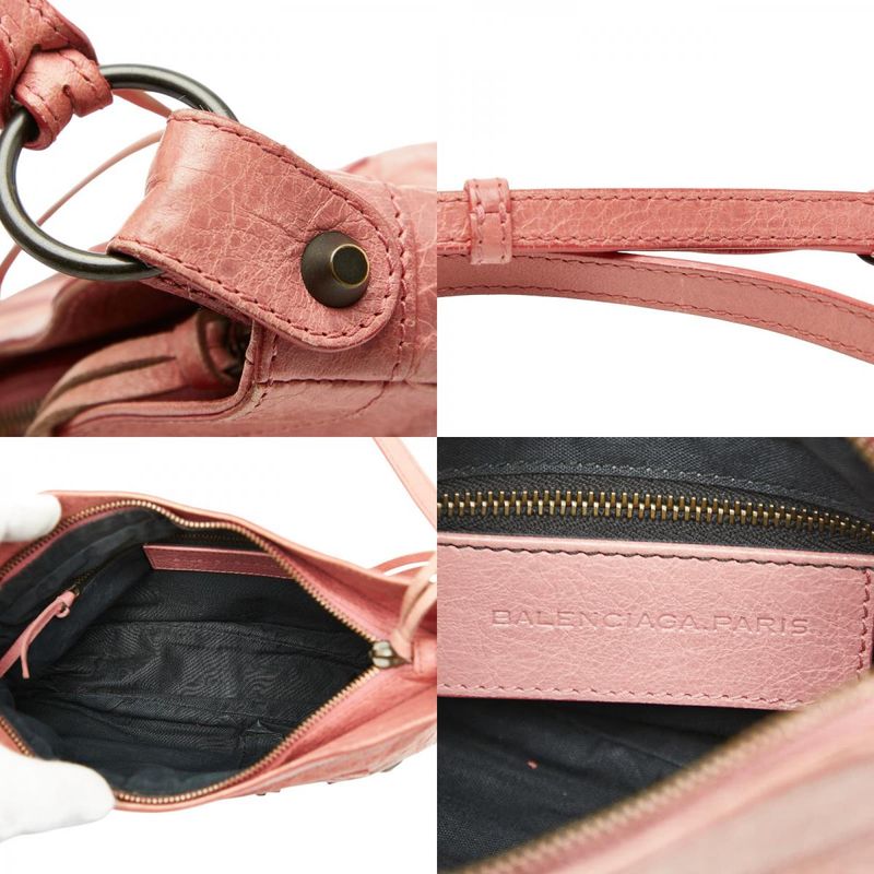 BALENCIAGA Giant Hip Crossbody Shoulder Bag Pink Leather Women's BALENCIAGA