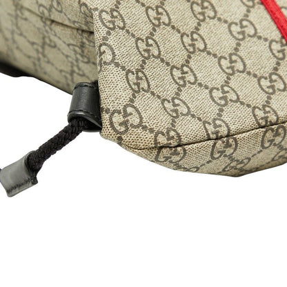 GUCCI GG Supreme Angry Cat Rucksack Backpack 473872 Beige Black PVC Nylon