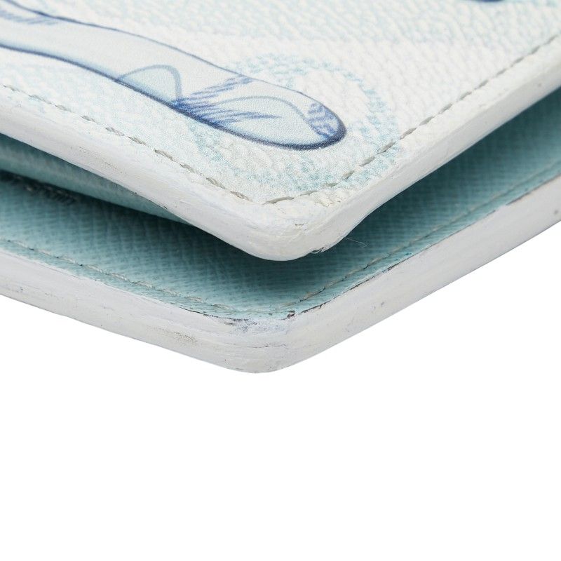 Louis Vuitton Monogram Aqua Garden Portefeuille Brother M82306 Light Blue