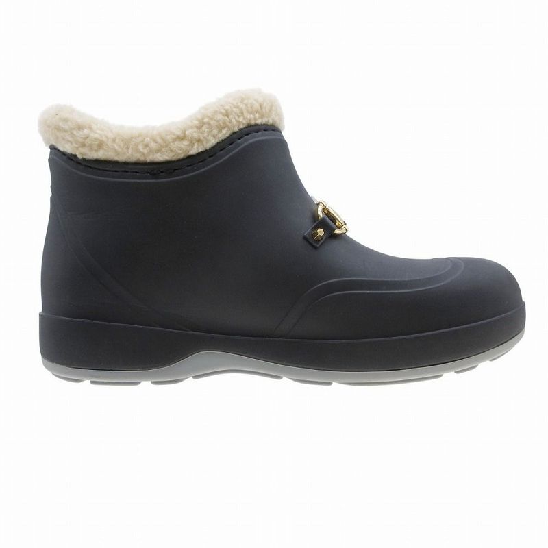 GUCCI Interlocking G Rubber Boots Shoes Black 627890 Size 7 25cm (9.84in) Men's