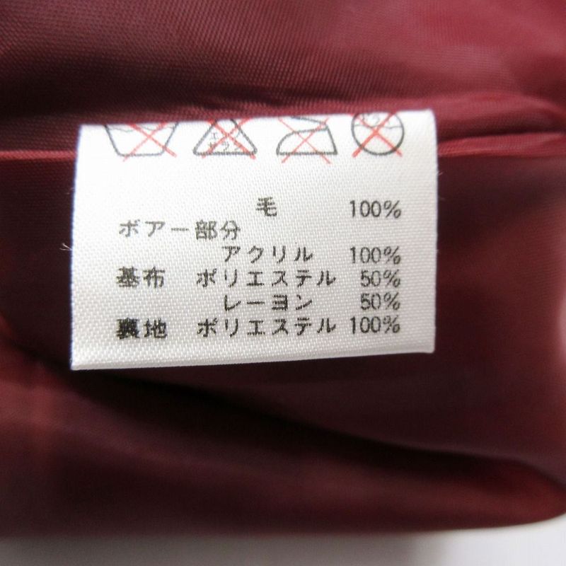 Yves Saint Laurent Yves Saint Laurent Vintage Faux Fur Tartan Check Coat Red