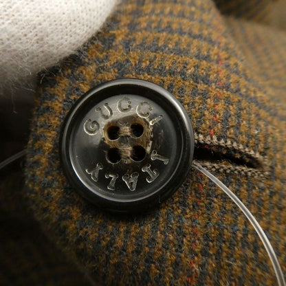 Gucci Tailored Jacket 1 Piece M Wool Check Shoulder Pad