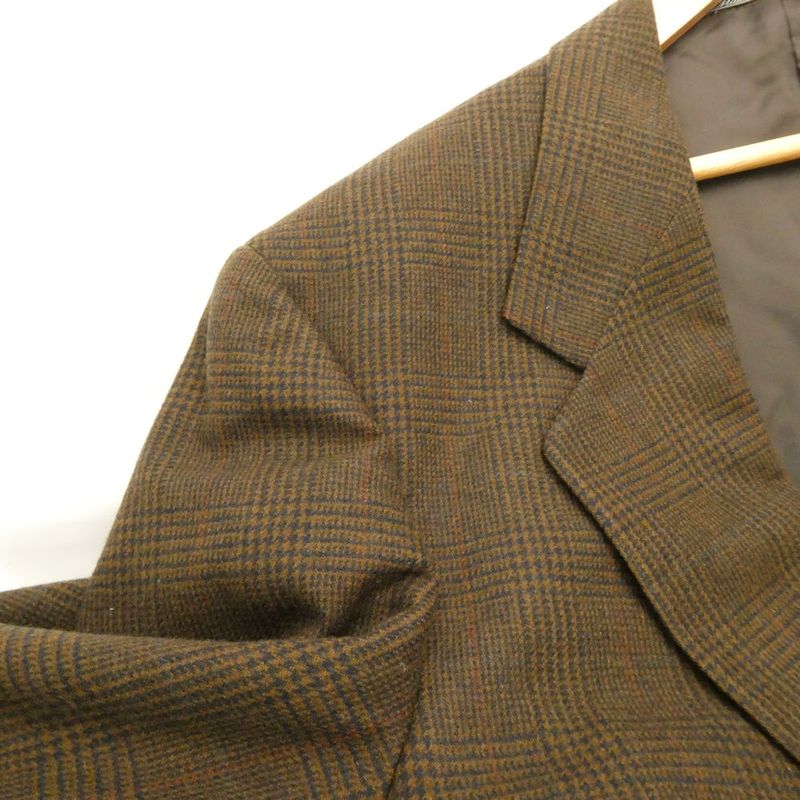 Gucci Tailored Jacket 1 Piece M Wool Check Shoulder Pad