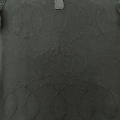HERMES Short Sleeve Knit Palfrowa Remix Motif H5h2675df0234 Black 38