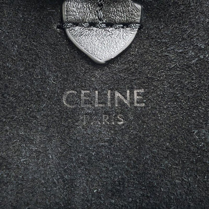 Celine Shoulder Bag Triomphe Small Calf Leather Black