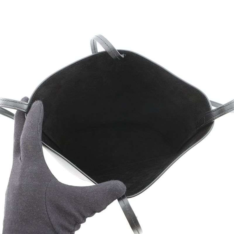 Celine Shoulder Bag Triomphe Small Calf Leather Black