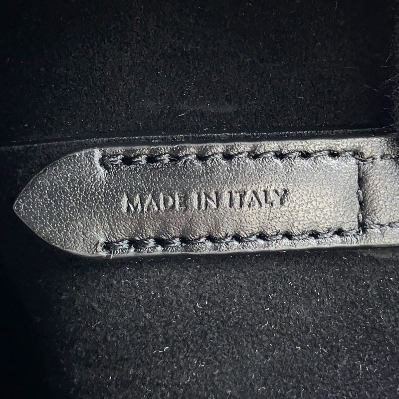 Celine Shoulder Bag Triomphe Small Calf Leather Black
