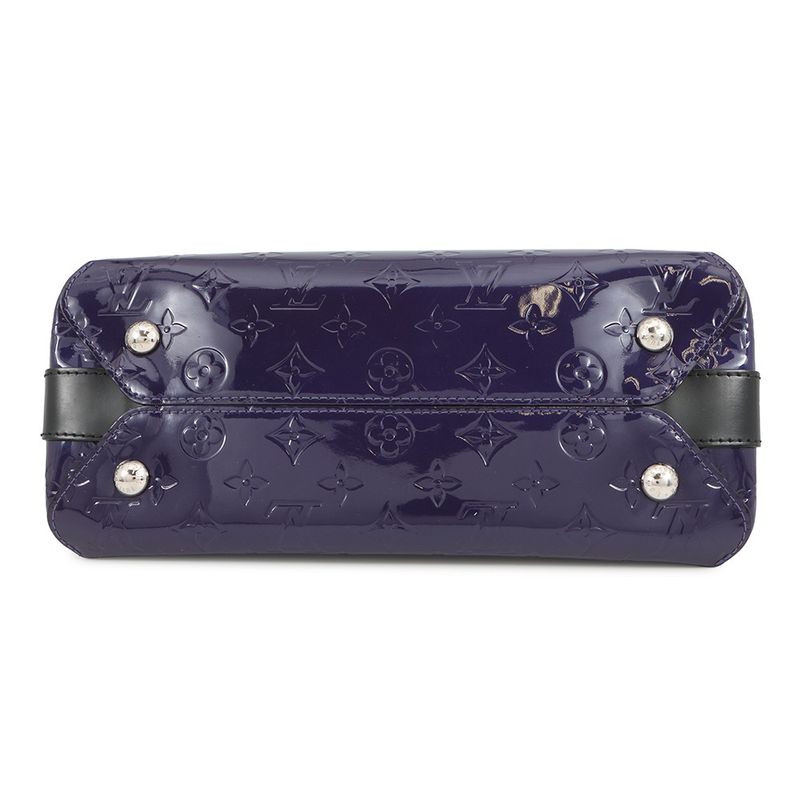 Louis Vuitton Handbag Monogram Vernis Melrose 2-Way Purple Noir Black