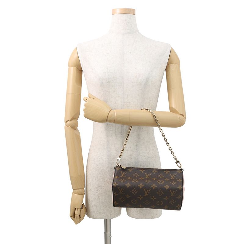 Louis Vuitton Shoulder Bag Monogram Bloom Pouch 2-Way Rose Pudol