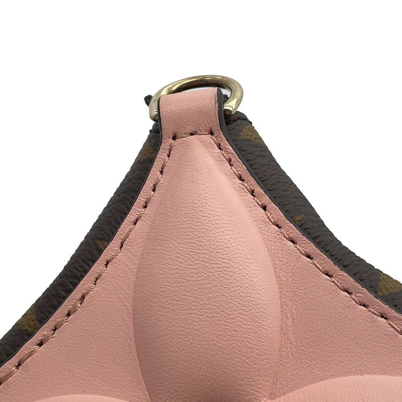 Louis Vuitton Shoulder Bag Monogram Bloom Pouch 2-Way Rose Pudol