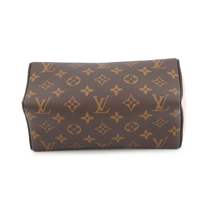 Louis Vuitton Shoulder Bag Monogram Bloom Pouch 2-Way Rose Pudol