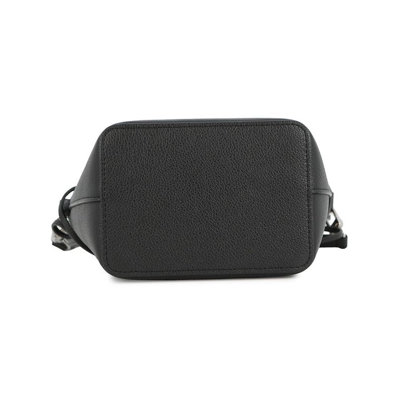 Louis Vuitton Shoulder Bag Calf Leather Nano Lockme Bucket Noir Black