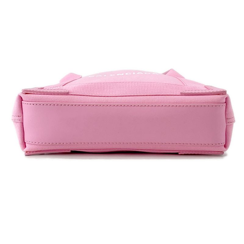 Balenciaga Navy Cabas XS 2-Way Shoulder Bag Pink Black