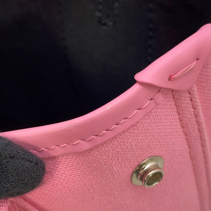 Balenciaga Navy Cabas XS 2-Way Shoulder Bag Pink Black