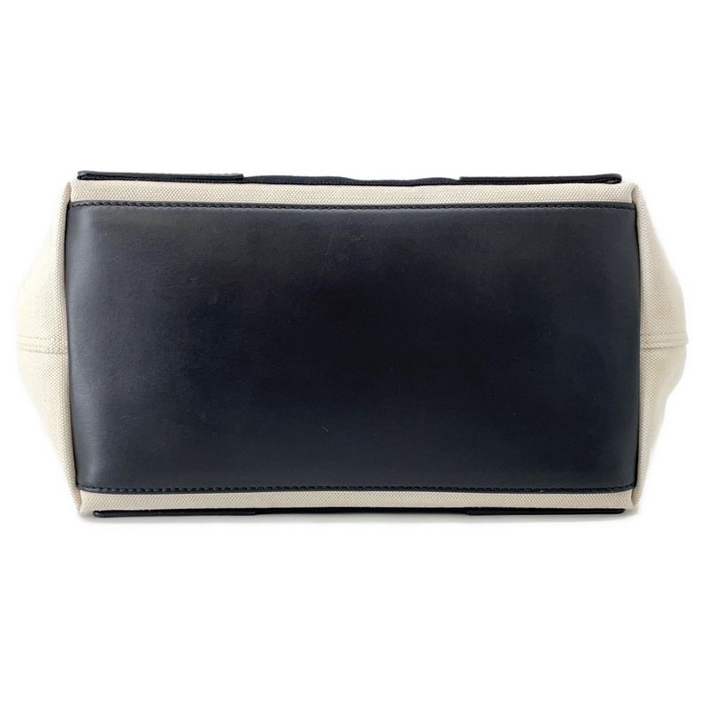 Balenciaga Tote Navy Cabas S Black White