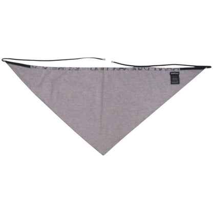 HERMES City Running Triangle Carre Cotton Nylon Polyurethane Glycine Ash Scarf