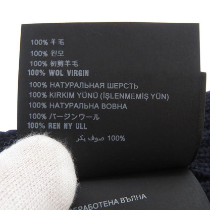 Unused PRADA Sportsline Logo Sms180 Wool Navy Muffler- 1114 PRADA Men's