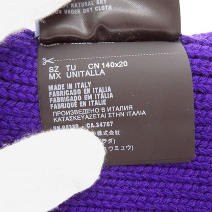 Unused PRADA 27380 S182 Wool Purple Muffler Purple 1113 PRADA Men's