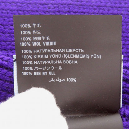 Unused PRADA 27380 S182 Wool Purple Muffler Purple 1113 PRADA Men's