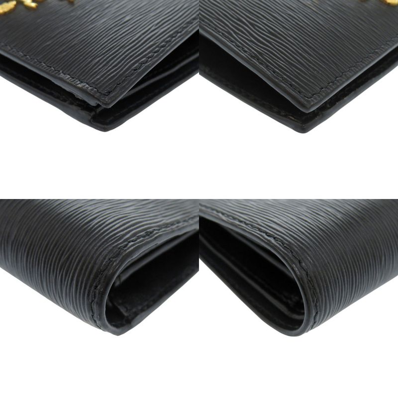 PRADA 1mv204 Vitterom-ve Leather Black Bifold Wallet Black 1081 PRADA