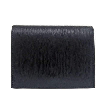 PRADA 1mv204 Vitterom-ve Leather Black Bifold Wallet Black 1081 PRADA