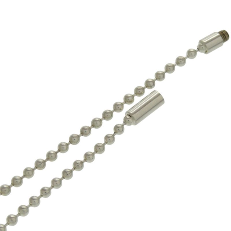 GUCCI Logo Plate Ball Chain 1697ar Silver-925 Silver Choker-0768 GUCCI