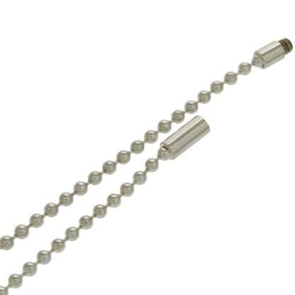 GUCCI Logo Plate Ball Chain 1697ar Silver-925 Silver Choker-0768 GUCCI