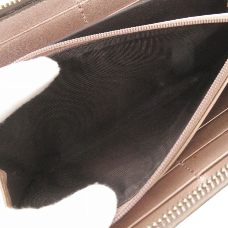 GUCCI Micro Guccissima 308260 Enamel Pink Long Wallet 1052 GUCCI