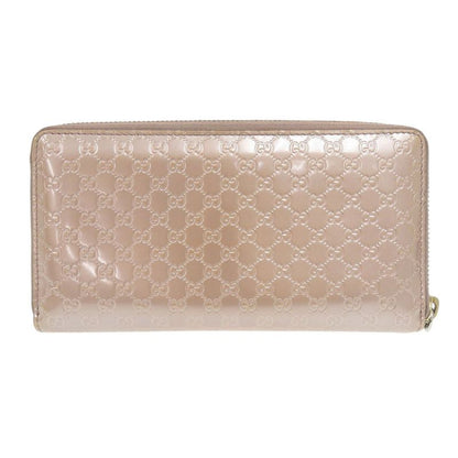 GUCCI Micro Guccissima 308260 Enamel Pink Long Wallet 1052 GUCCI