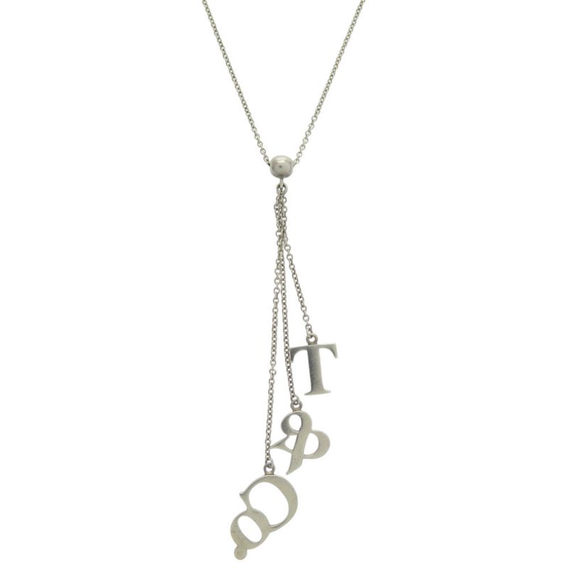 Tiffany & Co Swing Necklace T&co Icon Logo Silver-925 Silver- Necklace 1074